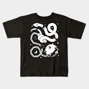 Snake Mace - Black Kids T-Shirt